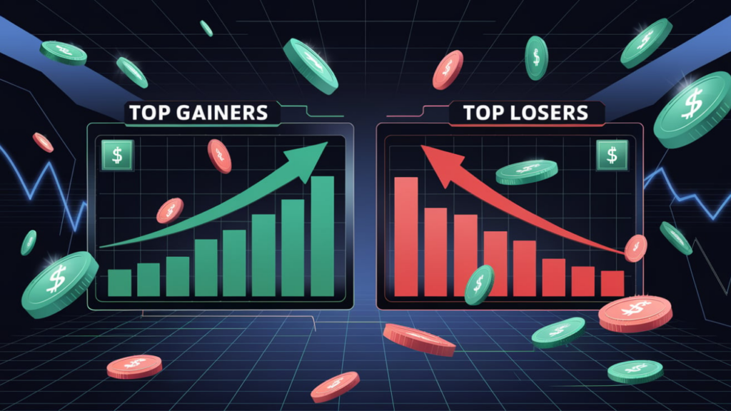 top gainers top losers crypto in us